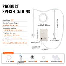 Water Pump System For 5 Gallon Bottles, Automatic Electric Dispenser, Single Inlet, Suitable For Coffee/Tea Appliances, Fridges, Ice Machines - US A Type Plug(110-127V) - View 7