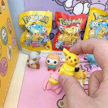 pokemon New Pokemon Blind Bag Eraser Lottery Creative Cartoon Ins Highly Attractive Level Rubber Toy Prizes, School Supplies,Back To School