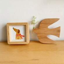 Handmade Wooden Bird Wall Hanging - Artistic Home Decor Sculpture, Light Brown Wood Grain Finish, Electricity-Free, Suitable For Any Room Decoration, Art Display | Elegant Design | Smooth Texture, Bird Decor Bedroom Decor Wall Decor