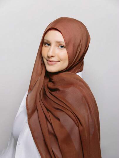 1pc 70*180cm Solid-Color Headscarf Bandanas Hijab Beach Cover Up Sarong, Soft, Lightweight, Classic And Multi-Functional Ladies' Scarf Shawls And Wraps Blanket Neckscarf Large Over Size Evening Dresses Party Travel Office Wedding Evening Dresses Gift