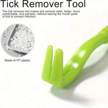 3PCS Tick Removal Tools Pet Tick Twist Remover Hook Pick Up Flea Scratching Hook Pet Cat Dog Grooming Supplies Tick Removal Tools