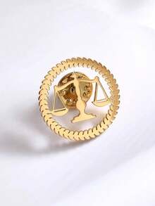 1PC A Unique Badge For Woman With A Classic Versatile Judge Lawyer Fair Justice Brooch Jacket Shirt Suit Lapel Pin - Multicolor - View 1