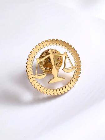1 pieza Un broche único para mujer con un diseño clásico y versátil de juez, abogado, justicia justa, para chaqueta, camisa, traje, solapa
