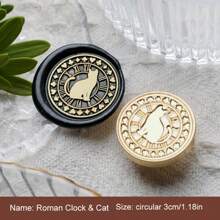 1 Pc, Various Animal Series, Removable Wax Seal Heads, Deer/Cat/Dog/Squirrel/Hedgehog And Other Animals, Suitable For Envelope Letter Paper, Wedding Invitations, Parties, Wine Packaging, DIY Craft Seal Decoration, Gift Decoration, Graduation Parties, Anniversaries, Various Festive Gifts,Back To School,School Supplies