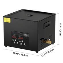 KFFKFF 15L Ultra Cleaner, 360W Digital Ultrasonic Cleaning Machine With Gentle Mode & Upgraded Degassing, 40kHz Industrial Ultrasound Cleaner With Heater & Timer For Retainer, Jewelry, Tools