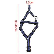1 Piece Adjustable Reflective Pet Chest Harness Explosion-Proof Reflective Silk Nylon A-Shaped Chest Harness Dog Harness Traction Dog Walking Rope - Black - View 8
