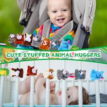 30 Pcs Stuffed Animal Slap Bracelet For Kids Cute Animal Slap Bracelets Stuffed Bracelets Bulk Slap Bracelet Plush For Holiday Gifts, Themed Party Favors, Classroom Rewards - 彩色 - 查看 5