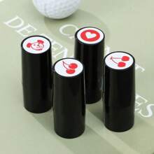 Marcador de carimbo para bola de golfe, selo de impressão, plástico de secagem rápida, multicolorido, acessórios de golfe, símbolo para presente de jogador de golfe, volta às aulas, material escolar