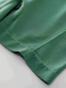 1pc Women's Seamless High Waist Solid Color Knit Sports Shorts, Yoga Training Cycling Shorts, Comfortable Skin-Friendly Fashion Workout Pants