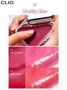 Clio K-Beauty 2合1唇頰彩，乳霜腮紅，自然亮澤妝效，質地滑順，易上妝，不油膩，方便攜行，奶油般好暈染 - 05 CHERRY SHOWER - 查看 6