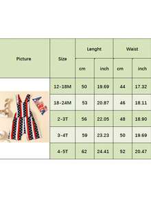 4th Of July Baby Girl Boy Outfit American Flag Overalls Shorts Suspender Romper With Pocket Fourth Of July Jumpsuit Clothes - Đỏ - Xem 7