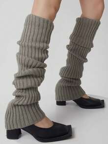 1双女士Y2K毛绒腿套,柔软毛绒,冬季保暖靴套,万圣节圣诞老人装扮 - 彩色 - 查看 19