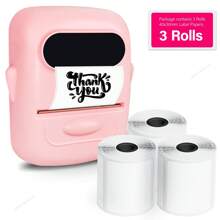 Marklife Marklife P50 Pro Bluetooth Label Maker Machine With Tape(1Roll/3Rolls), Wireless Label Printer, Versatile App With 100 Fonts And 1000+ Icons, Inkless Labeler For Home, Kitchen, School, Office Organization, White