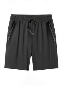 3pcs Plus Size Men's Summer Sports Shorts, Loose Fit Outdoor Lightweight Breathable Casual Shorts