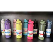 Thermal Bottle With Protective Cover 600ml 800ml 1000ml Spatial Hot & Cold Stainless Steel Insulation Large Capacity - Cor aleatório - 查看 5