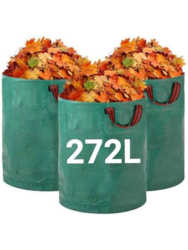 Robuster Garten-Abfallsack - Wiederverwendbarer Gartensack mit Griff - Industriestoff für Laubabfälle; wasserdichter Garten-Abfallsack