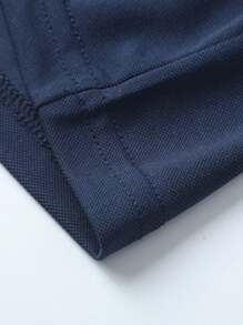 Set de 2 camisas polo de verano para hombre con cuello de contraste, transpirables y cómodas, de manga corta y ajuste regular para uso casual y de negocios