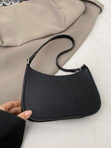 Bolso de hombro tipo tote minimalista y moderno, bolso vintage retro de debajo del brazo, bolso baguette ligero de alta gama con cremallera para llevar en la mano, bolso pequeño multifuncional de gran capacidad, estilo callejero chic europeo y americano, adecuado para fiestas, viajes al trabajo y almacenamiento de cosméticos