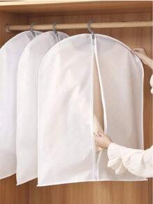 1 sac de praf pentru haine, buzunar transparent lavabil, husă de agățat pentru haine, husă de praf pentru costum, husă de protecție pentru sortarea hainelor, saci de haine agățați cu fermoar complet, huse de protecție pentru haine semitransparente pentru organizarea dulapului, material PEVA rezistent la praf și mucegai, potrivit pentru depozitarea hainelor sezoniere, economisește spațiu și este ușor de utilizat, protejează hainele de praf, umiditate și molii, perfect pentru acasă și dormitor de călătorie, organizator, depozitare acasă