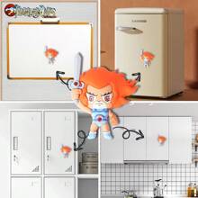 WB 1PC Thunder Cats Officially Licensed Lion-O 3D Foam Magnet Lightweight Easy Carry High Quality Strong Adsorption Good Three Dimensional Effect Bright Colors Home Decoration Office Desktop Decoration Animation Theme Party Christmas Birthday Gift