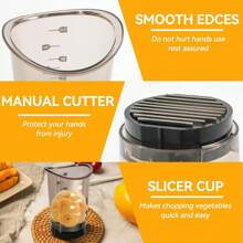1pc Stainless Steel Fruit & Vegetable Cutter, Mushroom, Strawberry, Potato, Watermelon Slicer, Dicer