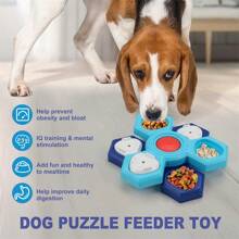 1 Stück neues mehrstufiges drehbares Interaktives Futter-Puzzle-Spielzeug für Haustiere, langsamer Fressnapf drehendes Tablett Hundefutter Trainingsgerät