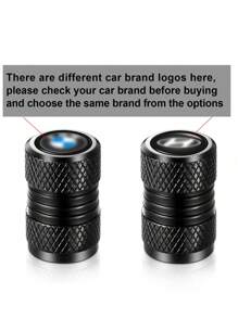 4pcs Tire Valve Caps, Valve Stem Caps For Toyo Ta Audi VW Benz BWM Nissan Hon Da Hyun Dai Kia For D And So On, Alloy Car Tire Caps For Corrosion Resistant Leak-Proof Car Accessories, Black