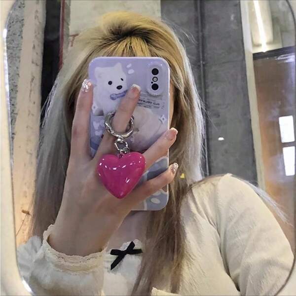 Heart Love Keychain Keyring For Women Mom Mothers Day Gifts Car Accessoriescar Interior Accessories Mobile Phone Pendant Clothing Pendants