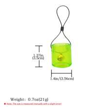 1 pieza Objetivo de campana colgante para práctica de tiro con tirachinas para exteriores, campanas transparentes, regalo de fiesta y cumpleaños para hombres y mujeres