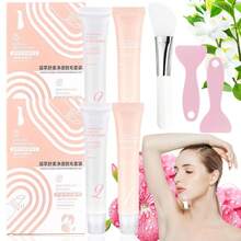 Auures Hair Removal Cream, Auures Hair Removal Kit For Women Face, Long Lasting Smooth Skin, Gentle On Sensitive Skin, Suitable For All Skin Types(2PCS) - 白色 - 查看 1