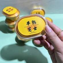 柔软粘稠的牛奶芝士蛋糕粘液玩具，创意慢回弹减压小礼物，适合送给朋友和家人 - 彩色 - 查看 4