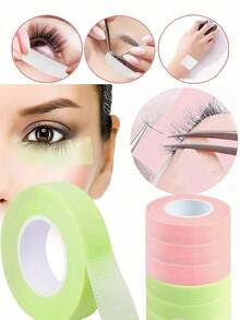 8pcs Professional Eyelash Extension Tape With Non-Woven Fabric, Multi-Functional Self-Adhesive Tape For Women's Eyelash Extension Application,Makeup,Cheap,Room Decor,Vanity,Travel,Bedroom,Makeup Accessories,Cheap,Stocking Stuffers,Makeup,Makeup Tools,Cheap Stuff,Gifts,Gifts For Women,Christmas Gifts - Multicolor - View 2