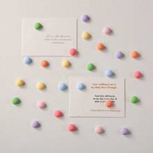 Creative Personality Refrigerator Magnet Blackboard Photo Fixed Message Magnetic Stickers Magnetic Buckle Cute Decorative Magnetic Stickers - 彩色 - 查看 8