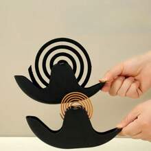 Supporto per spirali antizanzare creativo per uso domestico, bruciatore di incenso a forma di lumaca in materiale ABS ritardante di fiamma, elegante, per esterno, supporto per spirali antizanzare alla citronella per tavolo decorativo, patio, scatola per spirali antizanzare a forma di lumaca ignifuga e antiustione in acciaio inossidabile, supporto universale per spirali antizanzare e incenso di legno di sandalo, piatto raccoglicenere