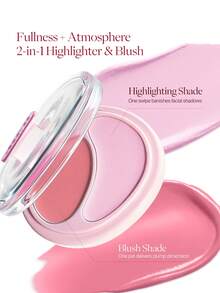 JOOCYEE CREAM BLUSH DUO 二合一高光腮红 - G251 Apple Sauce - 查看 6