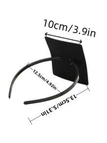 1 Stück/3 Stücke Absolventenkappe Haarband, Absolventenkappe festes Anti-Rutsch Haarband, Absolventenkappe Zubehör, Absolventenkappe Halter, schwarzes Absolventenkappe Haarband, Stellen Sie sicher, dass Ihre Absolventenkappe, Frisur Hut Zubehör für Absolventen (Absolventenkappe nicht enthalten)