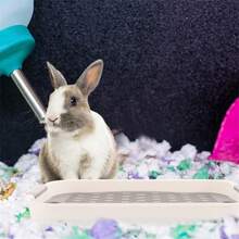 2PCS Pet Litter Pan Trainer Rabbit Potty Tray Rabbit Cage Litter Box Rabbit Toilet UK - Light Grey - View 10