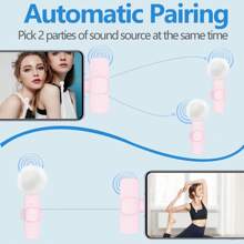 New 1 Drag 2 Microphone Lavalier 2.4GHz 2 In 1 Portable Mini Microphone Wireless Recording Microphone For Type-C Phone