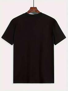 Camiseta Casual de Manga Corta para Hombre - Impresión de Tiburón y Gato de Dibujos Animados, Tela Transpirable, Ropa de Calle Cómoda para el Verano, Cuello Redondo, Ajuste Regular, Camiseta de Uso Diario| Camiseta gráfica divertida| Ajuste cómodo - Blanco - Ver 9