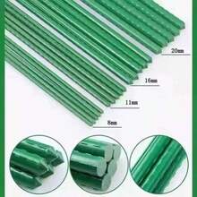 17pcs Multi-Function Garden Support Stake - Durable Metal Core, Includes (7 Support Rods, 2 A-Type Connectors, 4 Connecting Pipes, 4 Universal Clips), Plastic Coated, Anti-Oxidation, Easy To Insert, Suitable For Climbing Plants, Vines, Fruits And Vegetables.