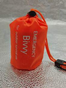 双人紧急避难所露营生存帐篷套件聚酯薄膜管帐篷睡袋防水户外SOS保温毯可重复使用 - 彩色 - 查看 10