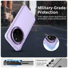 华丽时尚的手机壳兼容 16E、16、15、14、13、12、11、8、7、SE4、X、XR、XS Max 和 Galaxy A06、S25、S24、S23、M55S、M55、M35、M15、M14、M05、F55、F15、F14、F05、C55、A56、A55、A36、A35、A26、A25、A16、A15、A06S、A06、A05S、A05 和 Pixel 9A、9 Pro XL、8A、8 Pro 和 ThinkPhone 25、S50、G35、Edge 50 防水防震防摔防刮 - 紫色 - 查看 3