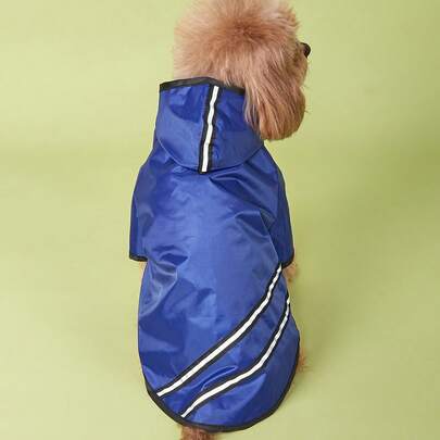Impermeable azul para perros para uso en exteriores, adecuado para viajes nocturnos y uso casual
