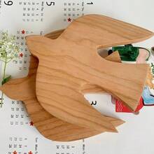 Handmade Wooden Bird Wall Hanging - Artistic Home Decor Sculpture, Light Brown Wood Grain Finish, Electricity-Free, Suitable For Any Room Decoration, Art Display | Elegant Design | Smooth Texture, Bird Decor Bedroom Decor Wall Decor
