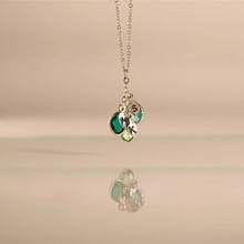 Custom Name Custom Letters And Multi-Stone Birthstone Necklace, Personalized Birthstone Necklace, Family Birthstone Necklace, Birthday Gift, New Year's Gift