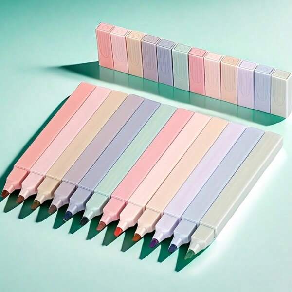Bible Highlighters Non-Seepage, Highlighters, Pastel Highlighters - Non-Seepage And Anti-Stain, Bright Multiple Colors - Great For Bible Study And Diary, Great For Students 14 +, Great For School Supplies And Gifts Back To School