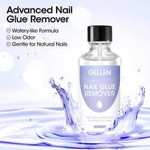 Gellen Nail Glue Remover For Press On Nails, 50ml Acetone-Free Removal For Quick Dry Strong Glue &Amp; Nail Polish Remover, Gentle Off For Fake Nail Tips, Can'T Remove Gel Polish - 001-clear - View 4