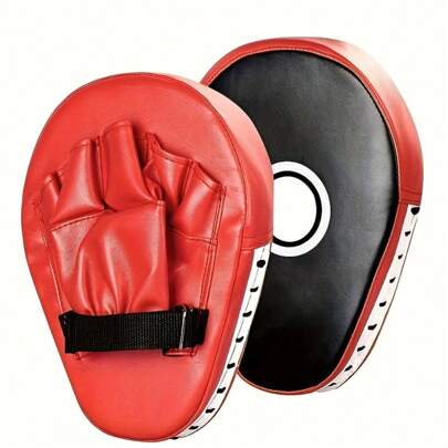 1pc Professional Boxing Impact PU Curved Hand Target - Shock Absorbing Training Hand Pad - Training Pad For Karate Boxing Muay Thai Or Sports