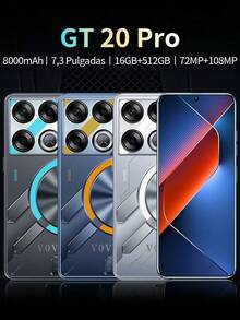 2025 teléfonos más baratos GT 20 pro Dimensity 9200+ 16+512 gb 5G/4G Teléfono pantalla grande de 7.3" Doble sim 72MP+108MP - Azul - Ver 2