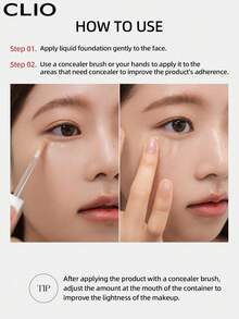 Clio K-Beauty KILL COVER FOUNWEAR 遮瑕膏，筆尖遮瑕，抗壓，液態遮瑕，輕盈，全遮蓋，持久，遮瑕，修正，遮蓋，保濕，提亮，淺沙色，韓系彩妝 - #3 LINEN - 查看 6